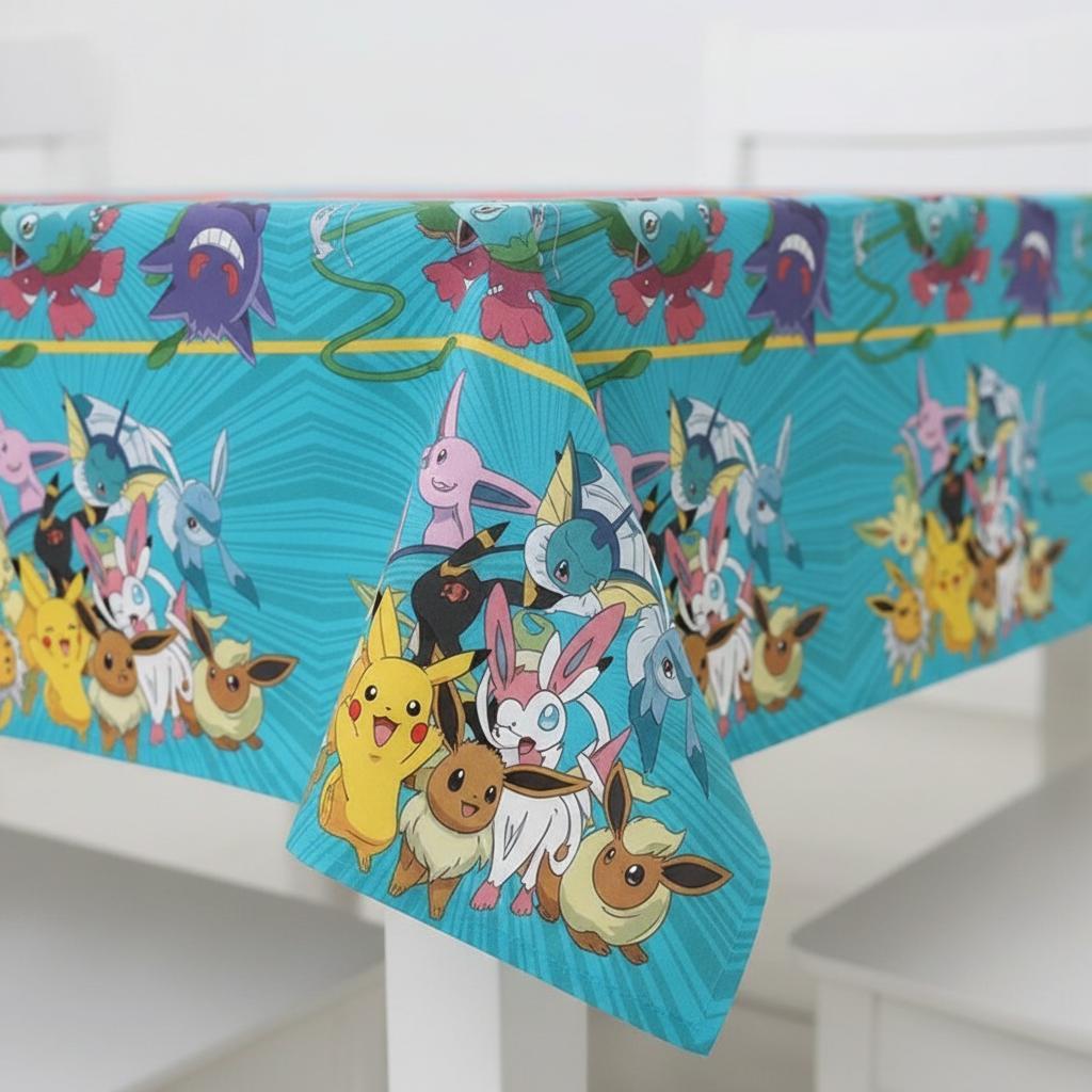 - Birthday Decoration Tablecloth For Kids And Themed Parties, Rectangular, 120 Cm X 180 Cm, Washable