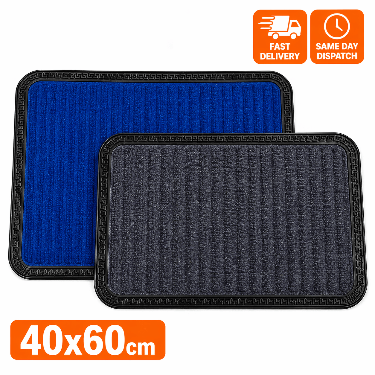TEMU Manodu Mat 40x60cm | Heavy Duty Non Slip Entrance Mats | | Indoor Outdoor Floor Mat | Absorbent Doormat Uk | Bulk Buy | Fast From Uk Seller