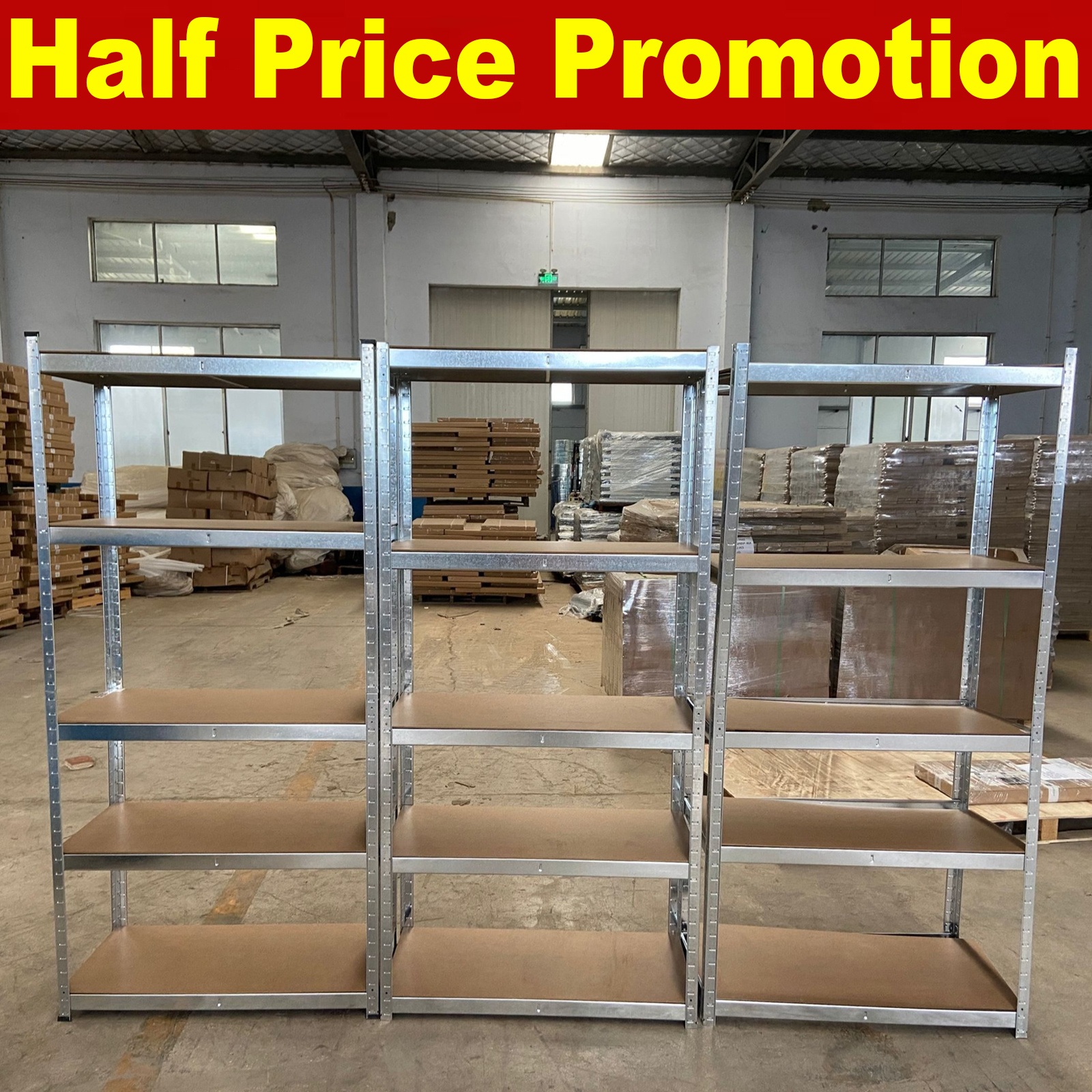 E-shop oltless Regal, robuste Galvanisierte Metallregale mit 5 Regalen / Kellerregal, Metall Garagenregal, Werkstattregal oder Regalaufbewahrung Metall