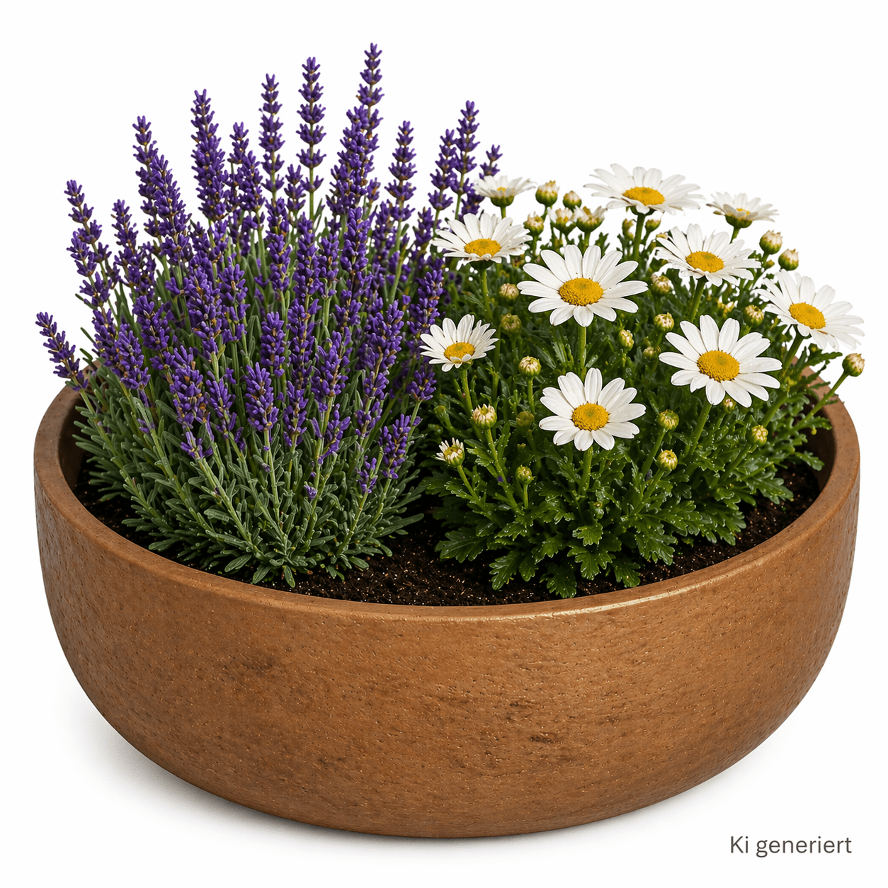 Image of Ethan Plant Bowl, Bronze, Size M, Fiberglass Stone Concrete Decorative Bowl For Indoor And Outdoor Use, Weatherproof