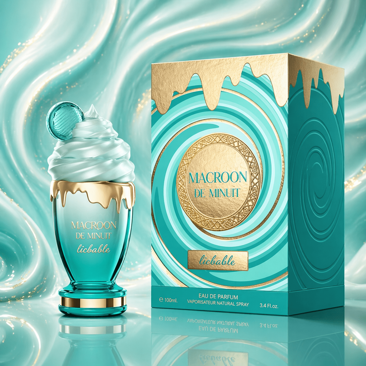 Everlyx - Macaroon Lickable Eau De Parfum 100 ml , in dišava s svežo in kremasto lahko in prepletajočo se z mehkimi sladkimi notami, idealna za