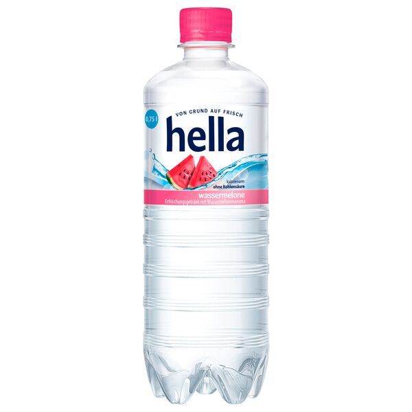Image of 18 Bottles Of Hella Watermelon Including 4.50€ One-way Pet 0.75 L Still Mineral Water