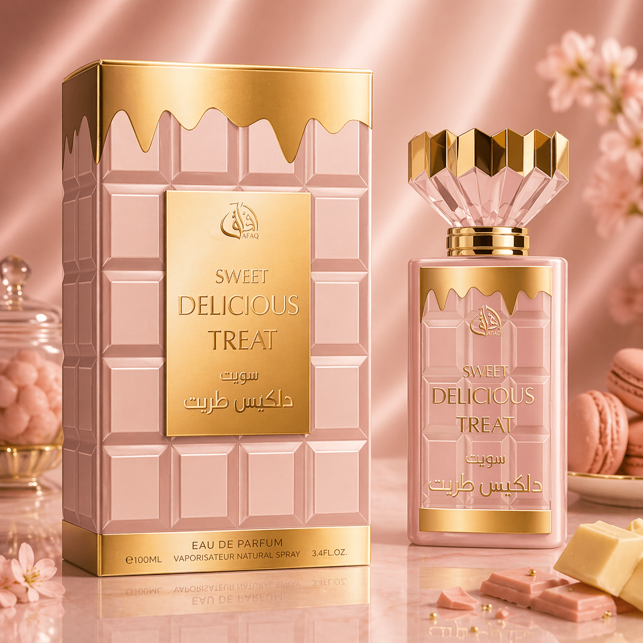 Image of Everlyx - Treat Eau De Parfum 100ml By , A Sweet And Gourmand Fragrance With Caramel And Pastry Notes, Soft, Creamy And Enveloping With A Sugary Touch, Ideal For Daily Use And Gift.