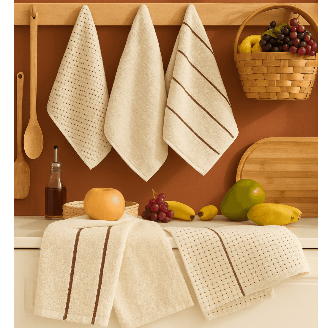 Image of Formeya 6-piece Kitchen Towel Set – Kitchen Towels, 30 X 50 Cm