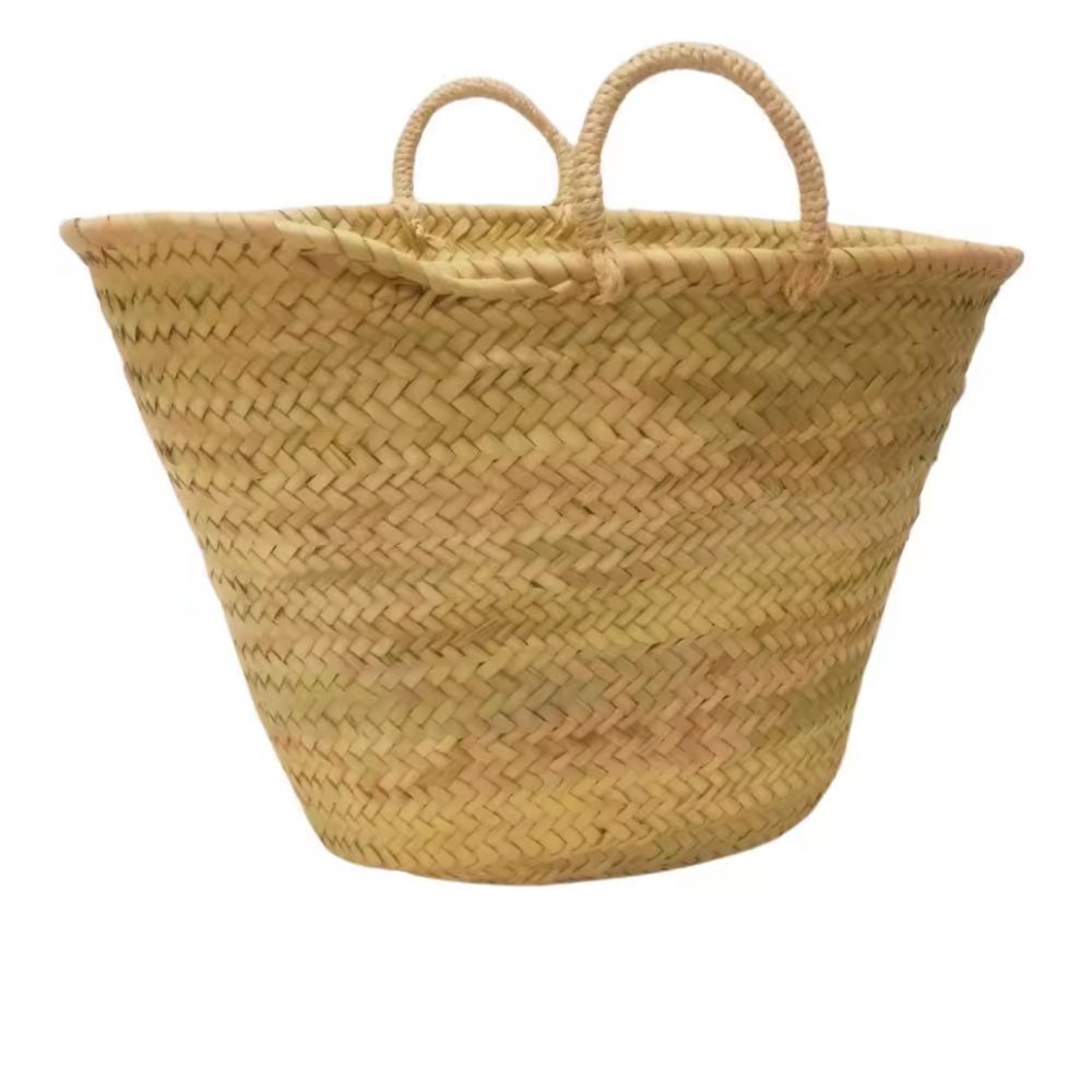 TEMU Pack 3 Capazos Cesta Bolsos de Playa y Piscina de Mujer Grandes 31 x 50 x 20 para Playa y Piscina Hechos de Forma Artesanal Natural