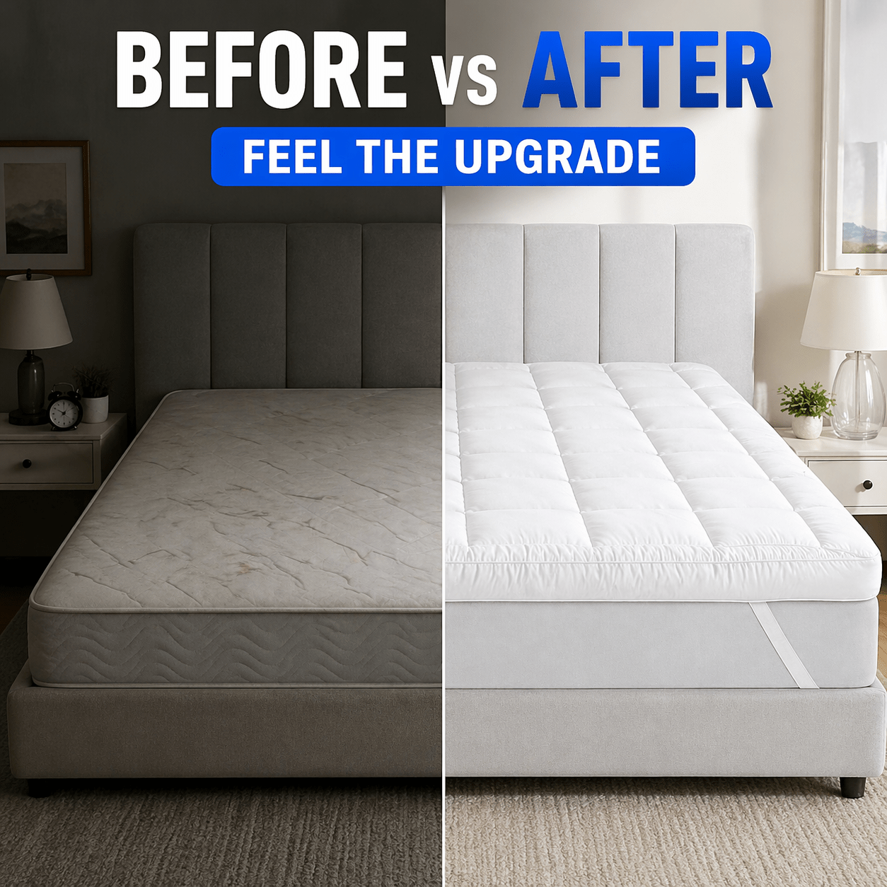 10cm Deep Quilted Mattress Topper