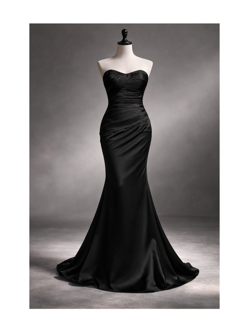 womens uk8 strapless evening dress ruched chiffon sweetheart neck formal maxi gown fitted mermaid prom wedding guest occasion dress strapless mermaid maxi dress for women bridesmaid dress wedding guest dress wedding guest outfit prom dress