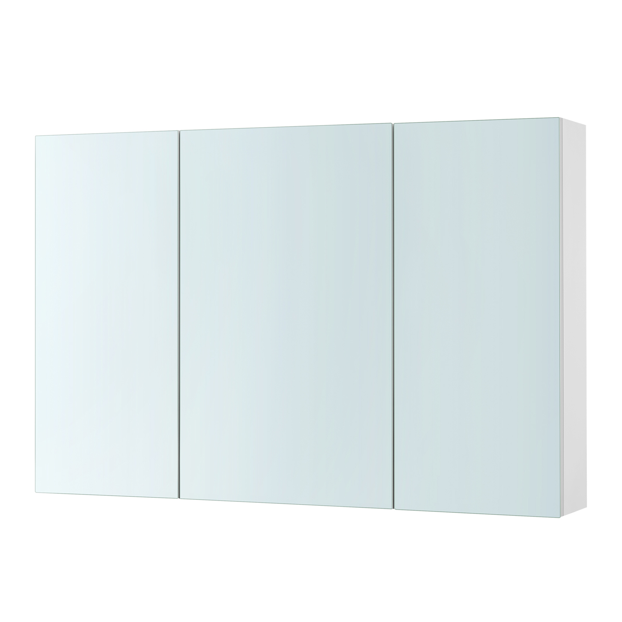 TEMU Wall-mounted Bathroom Cabinet With Mirror, 3 Doors, 15 X Cm, With Adjustable Shelves, White