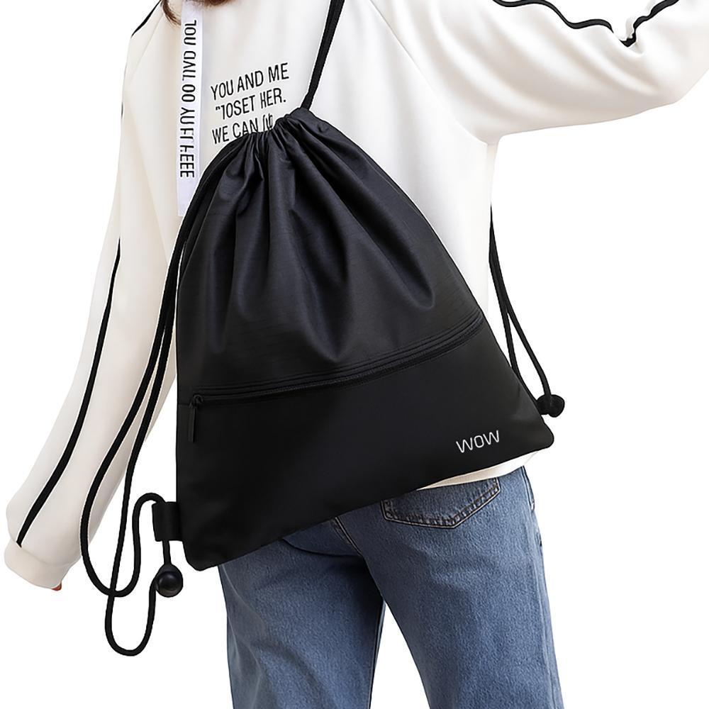 WOW Travel Water Resistant Gym Bag Drawstring Backpack