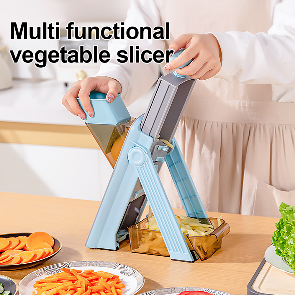 Mandoline Slicer, Adjustable Vegetable Chopper Food Potato Cutter, Julienne Dicer Thickness Kitchen Chopping Fast Meal Prep Gift