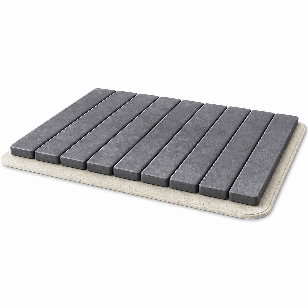 TEMU Z�NOA Tappetino Flessibile in Diatomite 60X39Cm - Assorbimento Istantaneo, Asciugatura Ultra-Rapida, Antiscivolo - Tappetino da Bagno Premium