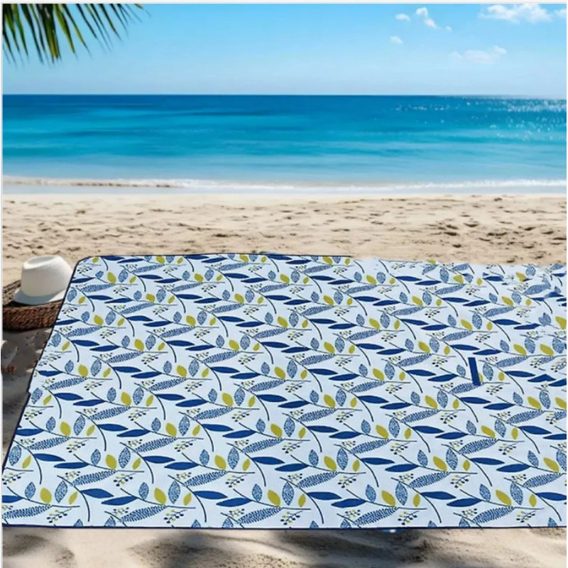 TEMU 1pc Large Picnic Mat Print Blanket Camping Hiking Travel Concert Yard Garden Foldable Waterproof Easy To Clean