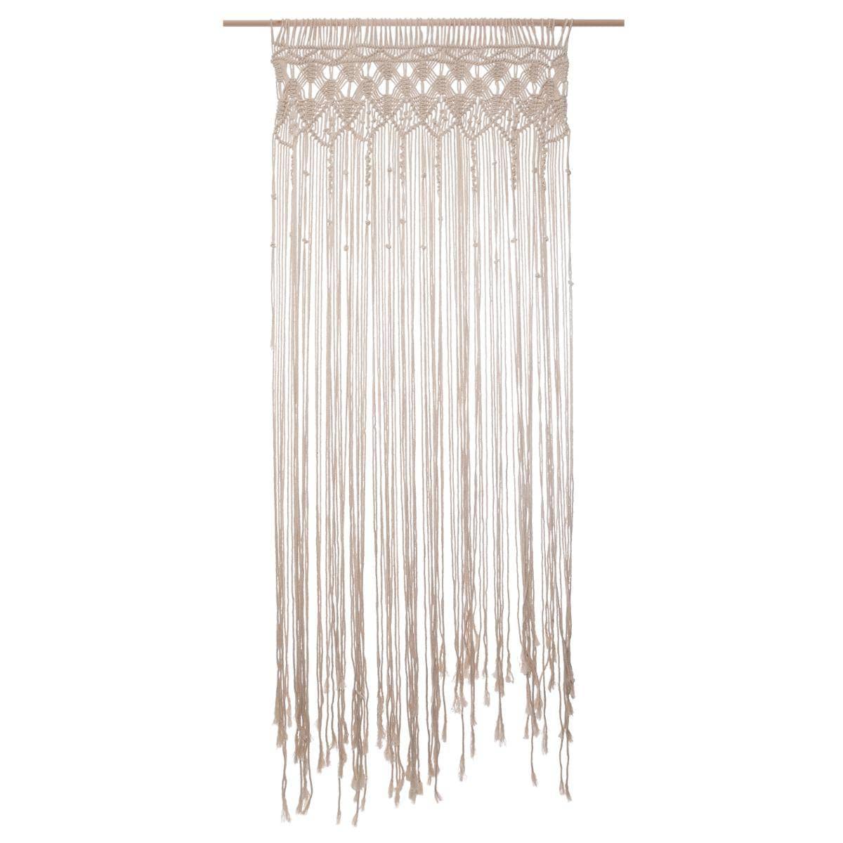 Macrame Ivory Curtain 90x200 Cm