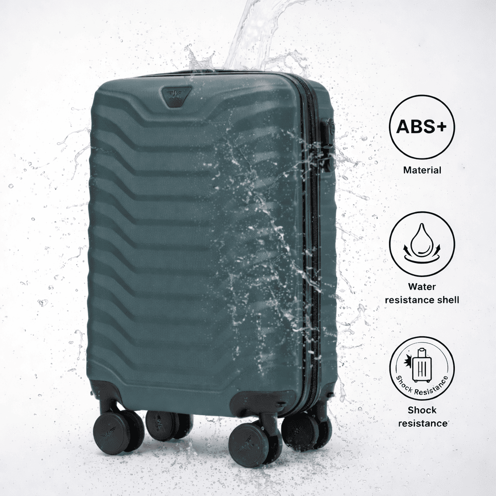 Medium Abs+ 24" Luggage / 65 × 44 × 25 Cm Whole / Travel Bag / Durable Telescopic Handle Resistant To Damage, 4 Double 360° Peaflow Wheels