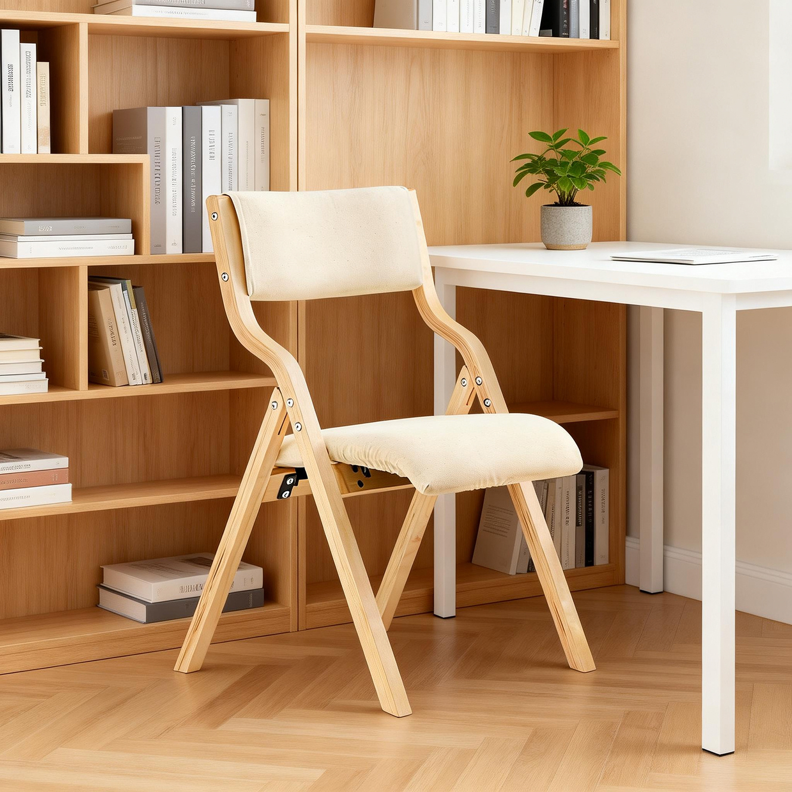 TEMU Sedia Pieghevole Sedia In Legno Sedia Cucina Sedia Sala Da Con Schienale Imbottita Salvaspazio Seduta Confortevole Struttura Stabile Per Cucina