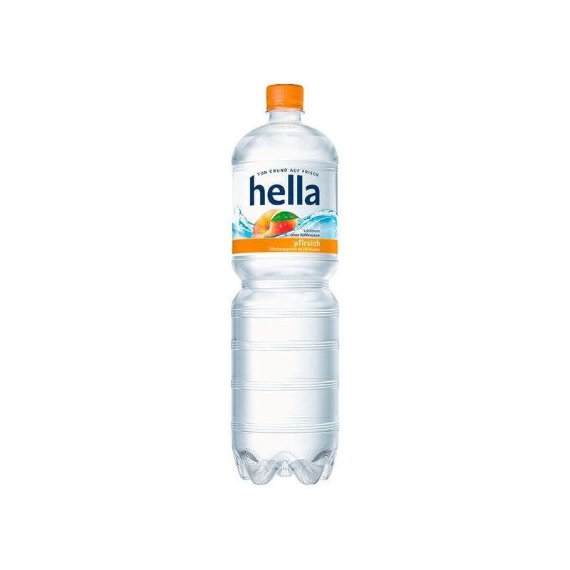 Image of 12 Bottles Of Hella Peach Incl. 3.00€ One-way Pet 1.5 L Still Mineral Water