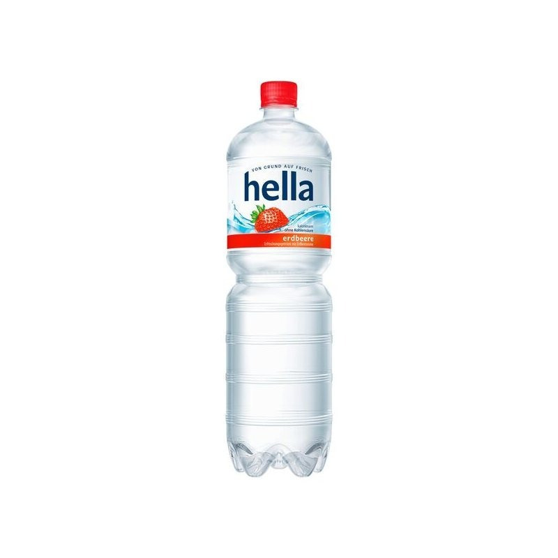 Image of 12 Bottles Of Hella Strawberry Incl. 3.00€ One-way Pet 1.5 L Still Mineral Water
