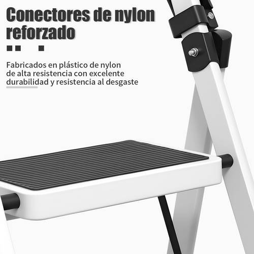 escalera plegable de acero con antideslizante