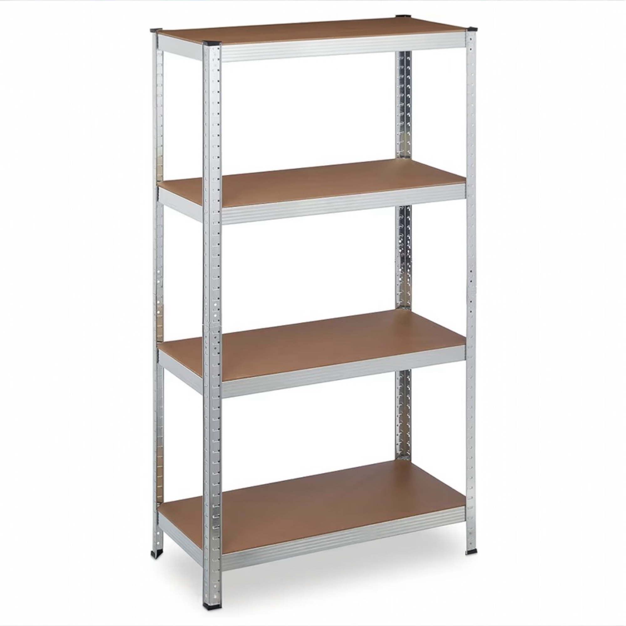 imagen del artículo estanterías almacenaje de 4 niveles, estantería  , modular, garaje, almacén, trastero, cocina, carga de 875 kg, 30 x 70 x 140 cm, plata