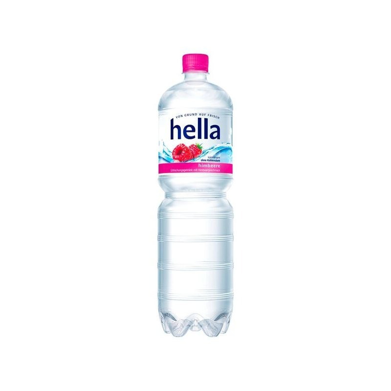 Image of 12 Bottles Of Hella Raspberry Including 3.00€ One-way Pet 1.5 L Still Mineral Water