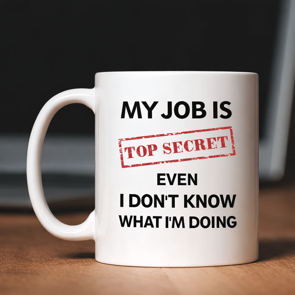 TEMU 1pc Funny Is Coffee Mug 11oz Ceramic Cup Printed Text Design Novelty Mug For Home Office Use