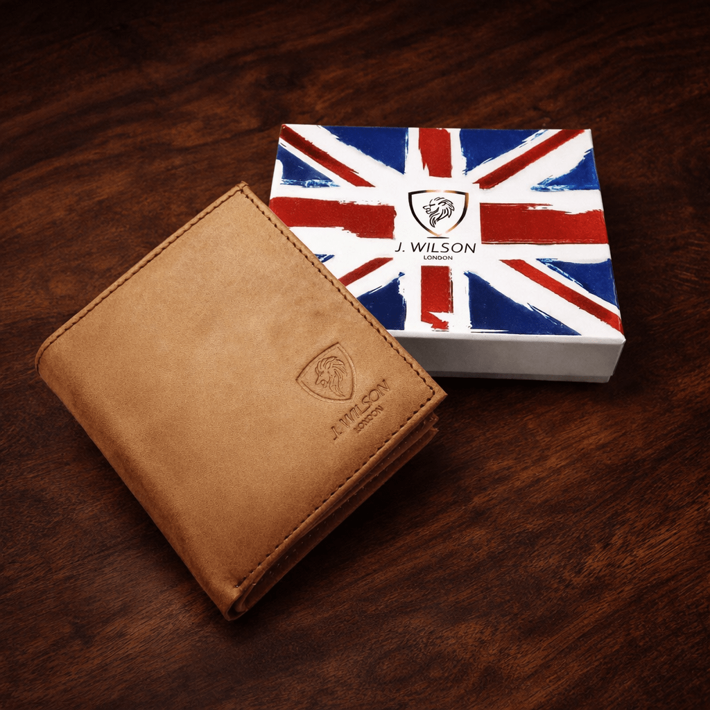 TEMU Designer Mens Leather Wallet Rfid Safe Card Blocking Id