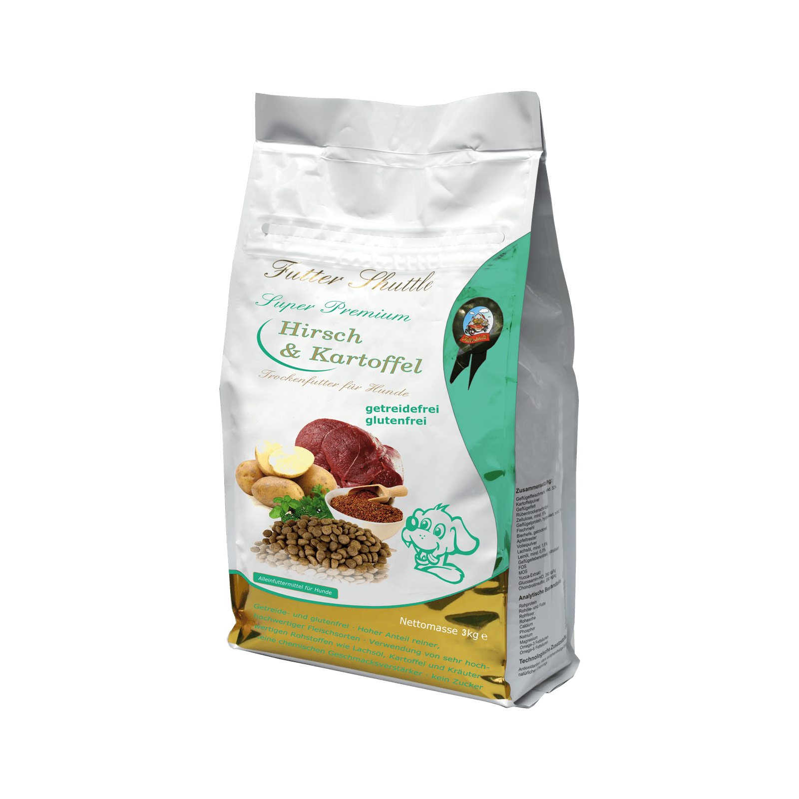 Image of - Grain-free Dog Food With Deer & Potato – Food For Sensitive Dogs 3 Kg