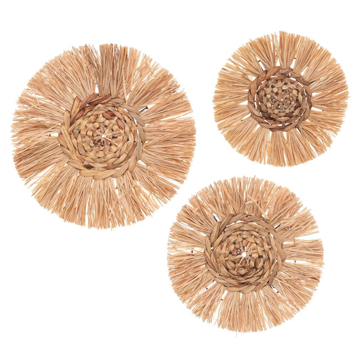 Set Of 3 Wall Decorations, 25 Cm D