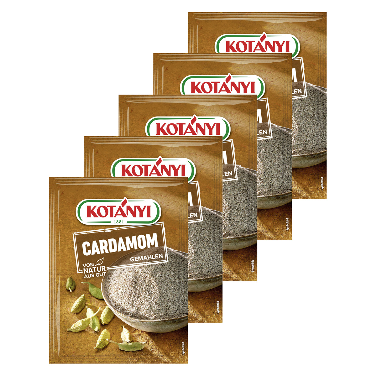 Kotanyi Ground Cardamom, 5-pack