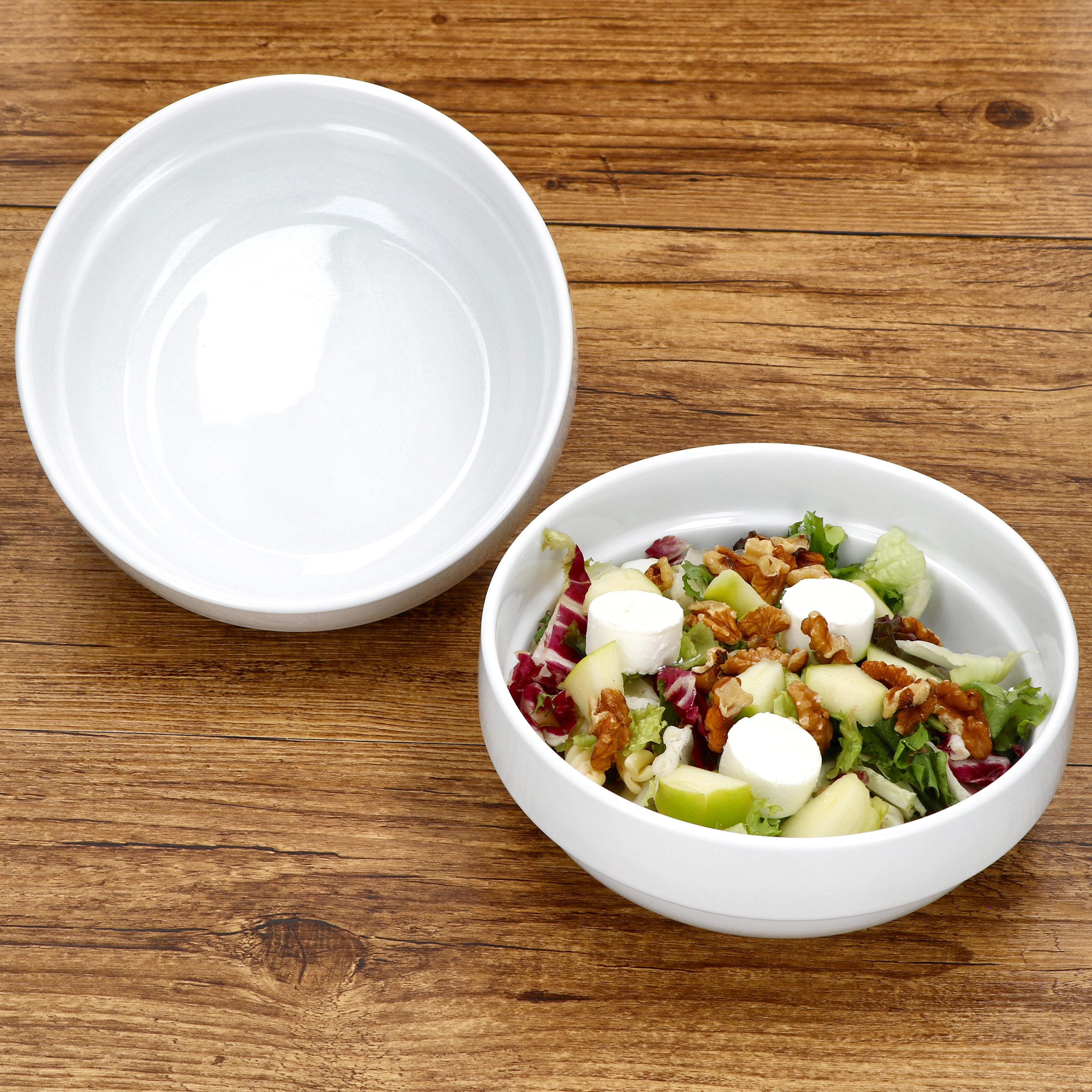 Bowl Ø17.5cm White 670ml Porcelain Stackable