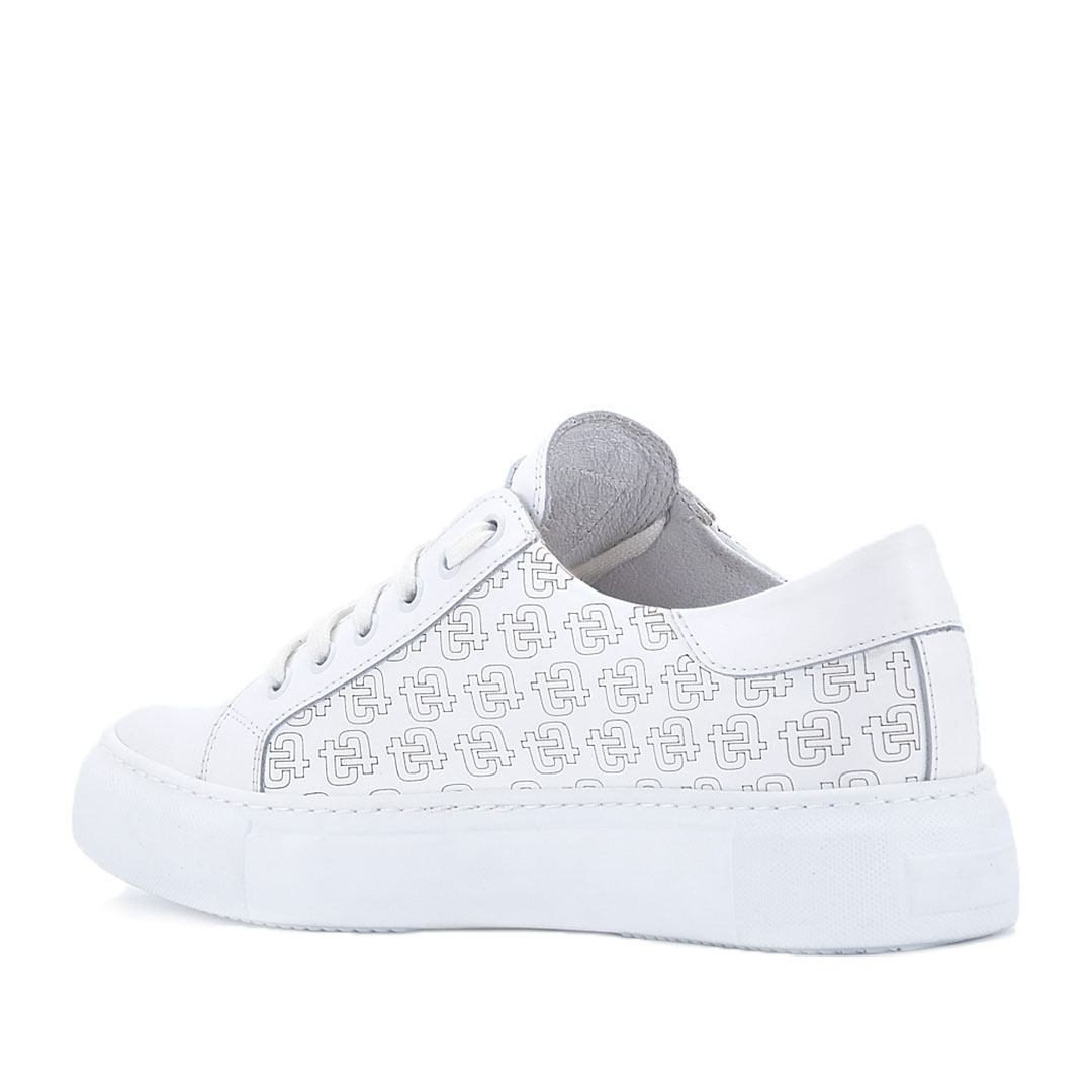 Image of Women's Sneakers Tinti, Leather, Color-white