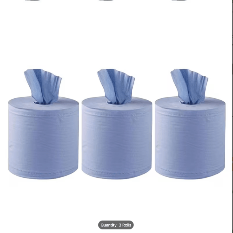 TEMU 100m | 2 Ply Embossed Paper Towels | Strong & Absorbent | Uk Supplier | Perfect For Commercial & Kitchen Use Cleaning Toilet 3 Rolls
