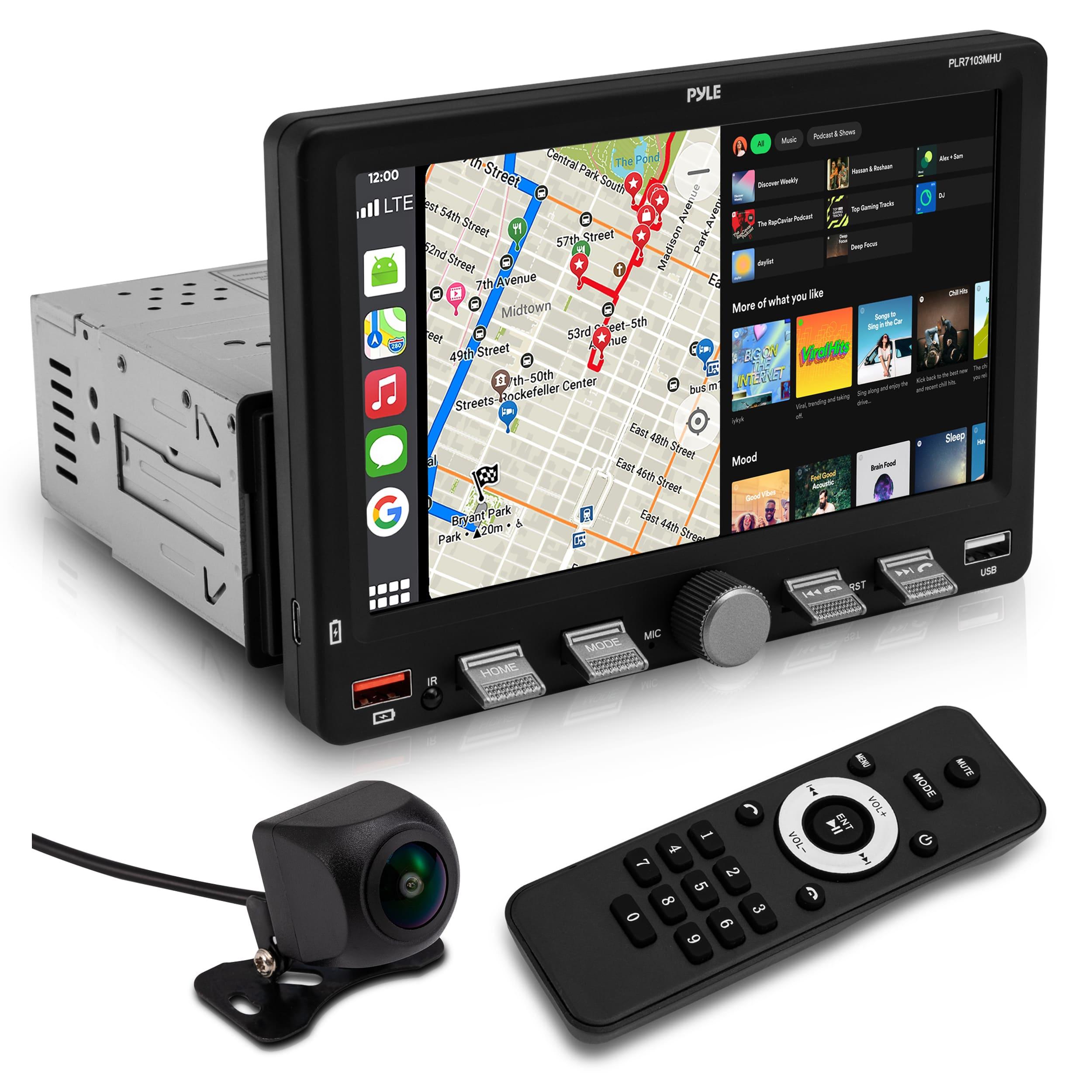 7-inch Single Din Car Radio With Wireless Carplay, Auto, Bluetooth 5.0, Touchscreen, Includes Reversing Camera, Usb-c Fast Charging, Fm/am, Remote Control