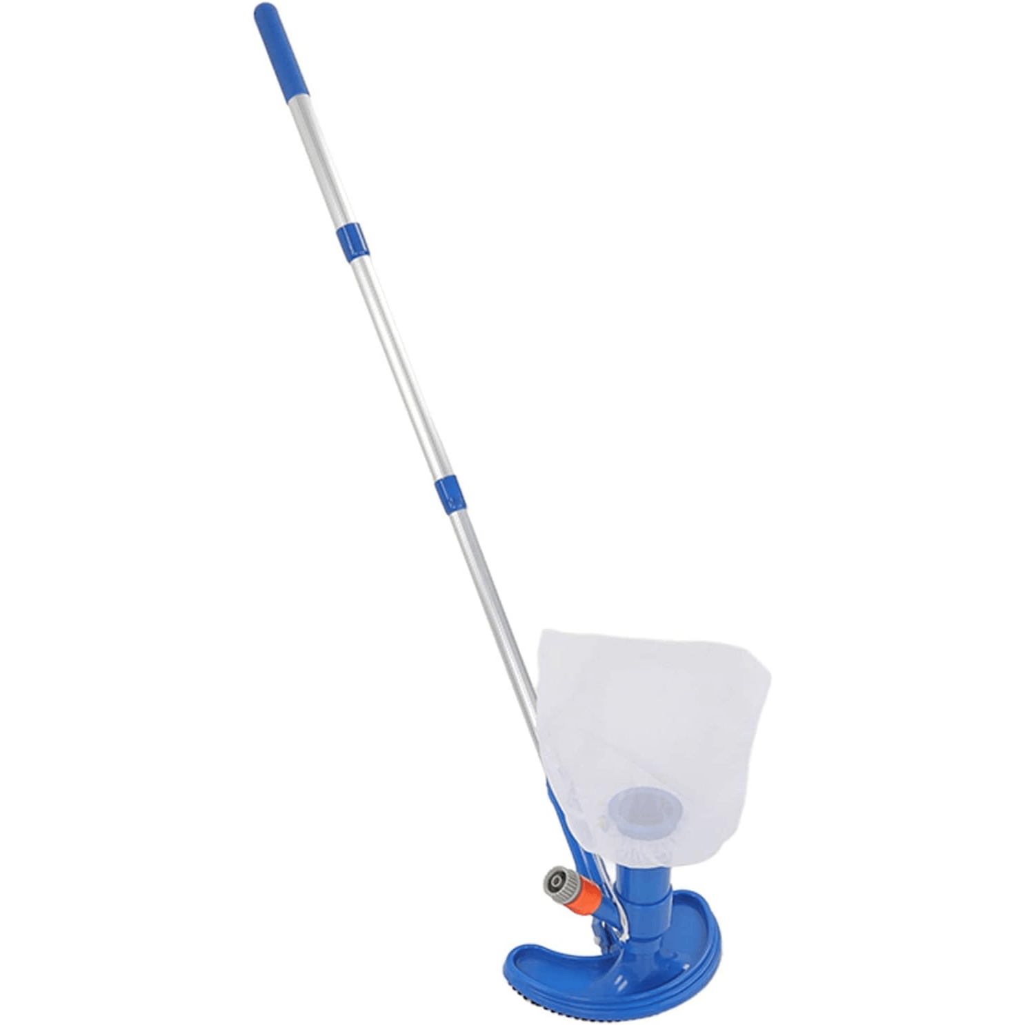 Image of Pool Vacuum Set For In-ground Pools, Manual Pool Vacuum With Telescopic Pole And Collection Bag, Mini Floor Cleaner For Swimming Pool, Hot Tub, Fountain, And Pond