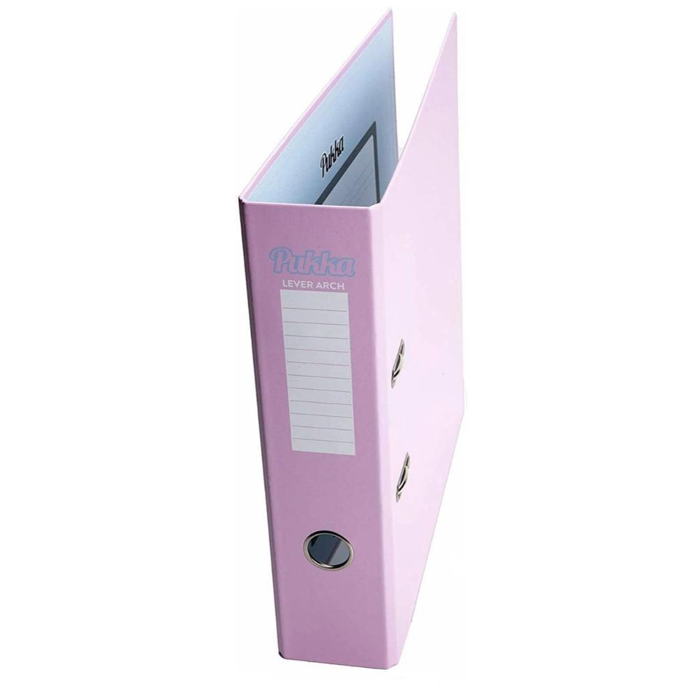 TEMU A4 Lever Arch Files 70mm Pastel Colours X 1 (single) - Pink | Teal | Blue