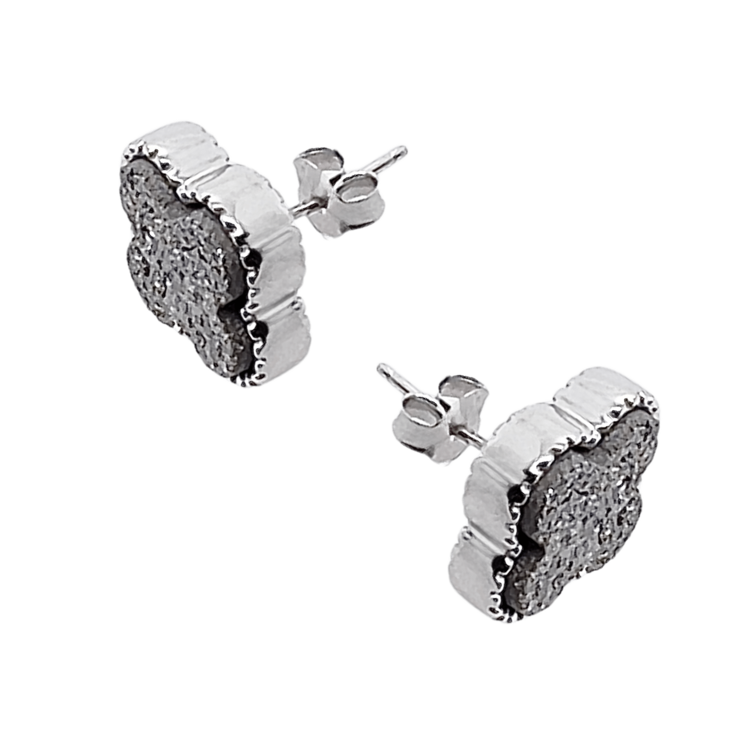 Image of 925 Silvery Earrings With Agate, A Fashionable , Packed In A Gift Box - Elegant With , From A Seller, Check Our Reviews.