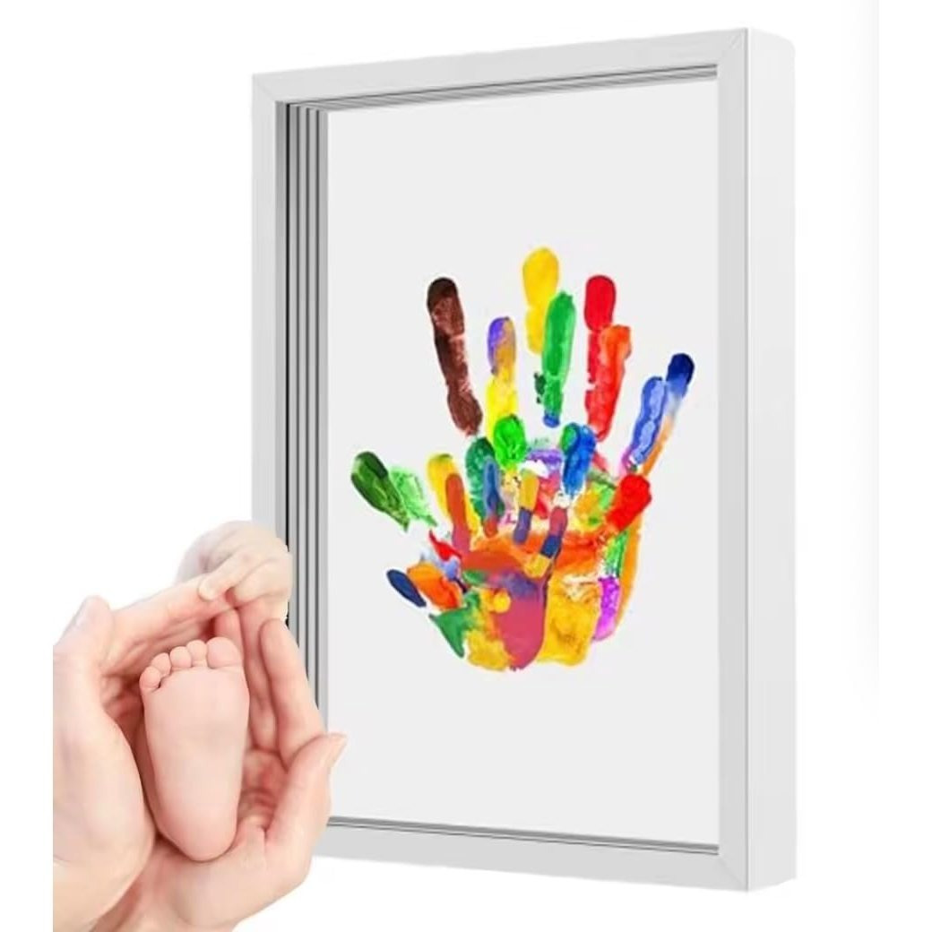 TEMU bebé recién nacido con arcilla, kit completo para pie o , cuadro recuerdo original, regalo bebé niño o niña y decoración habitación infantil