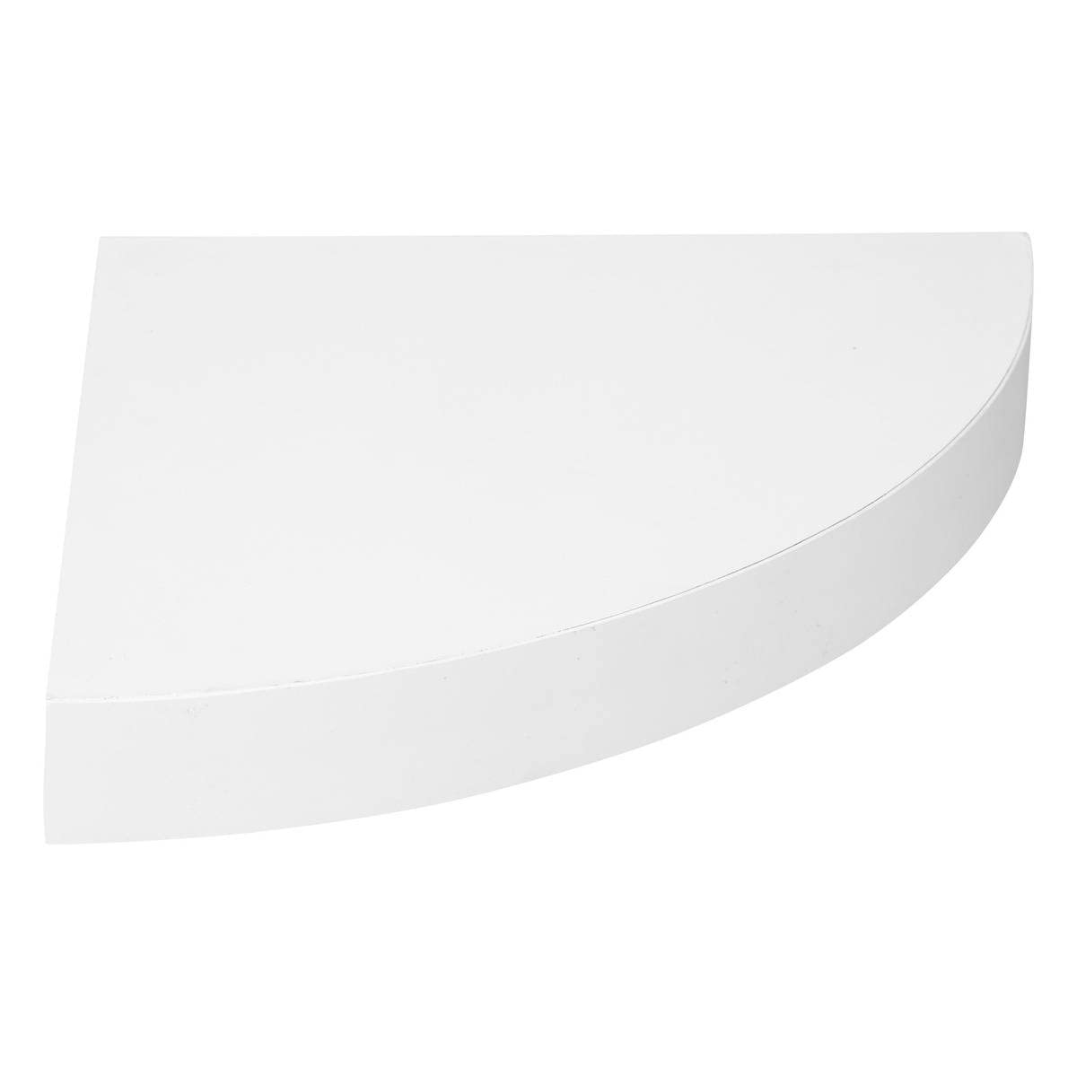 Wall-mounted Floating Corner Shelf White 25 X 25 Cm Invisible Fixings