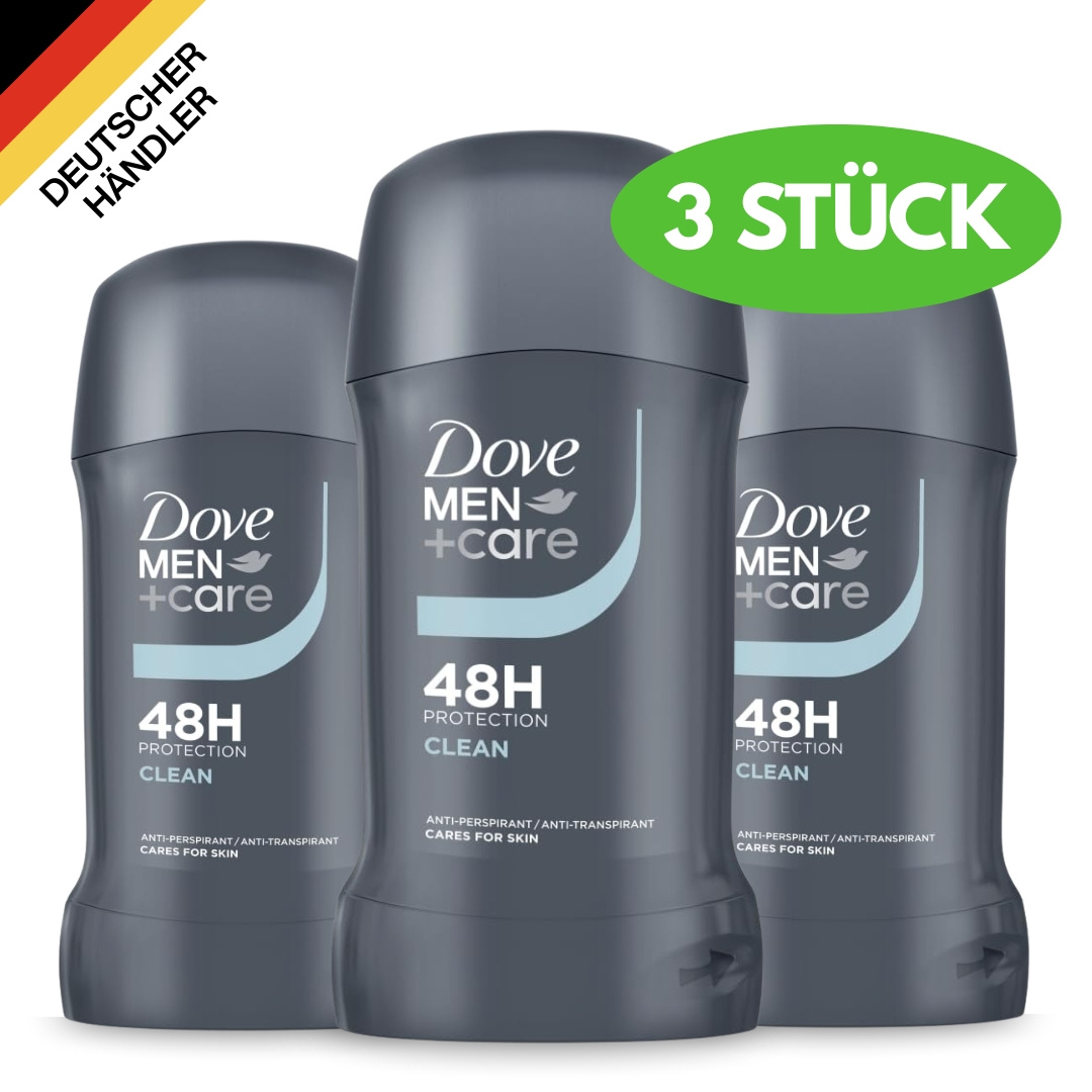 3-pack +care 48-hour Clean Deodorant Stick, Anti-transpirant, Anti-perspirant