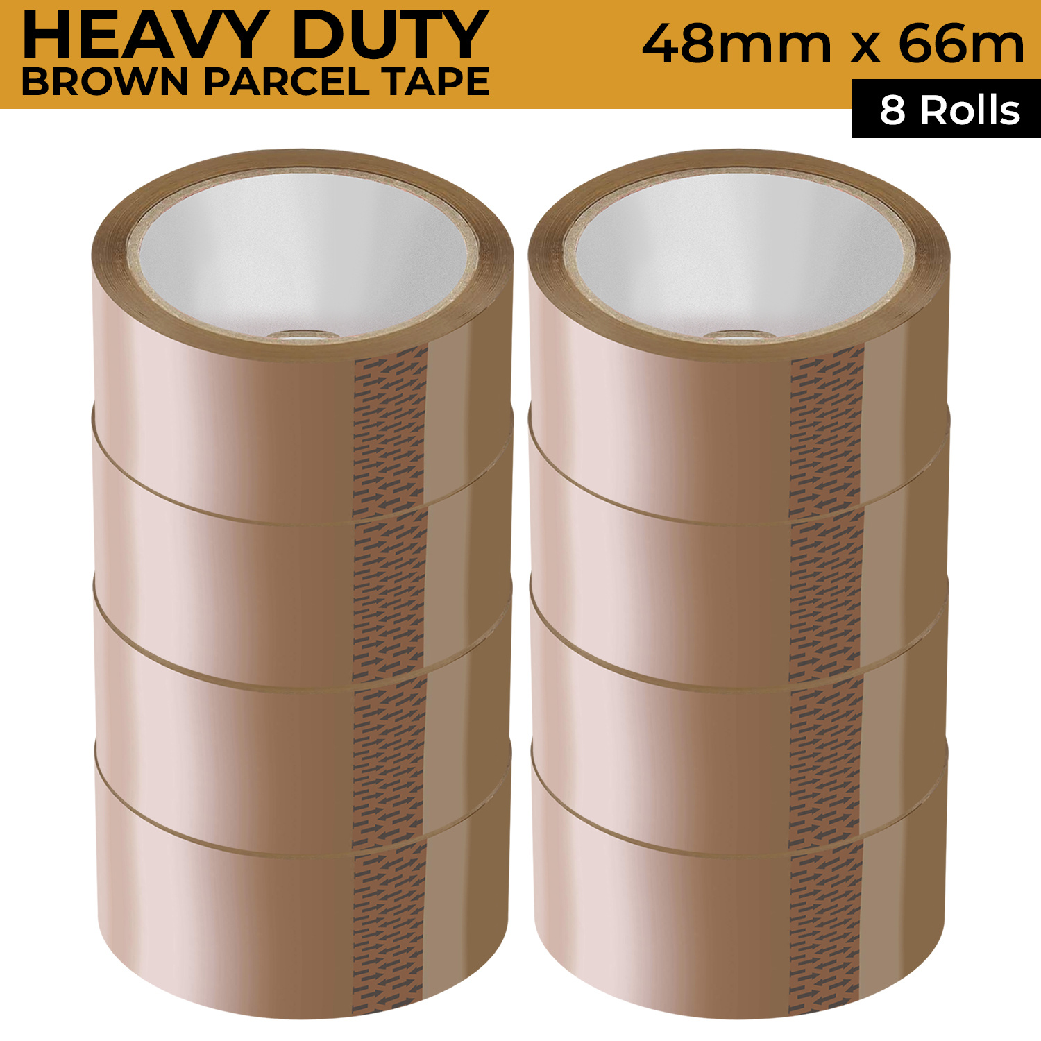 item picture   brown packaging tape 48mm x 66    parcel tape heavy duty packing tape for boxes   long lasting   for shipping moving storage boxes  