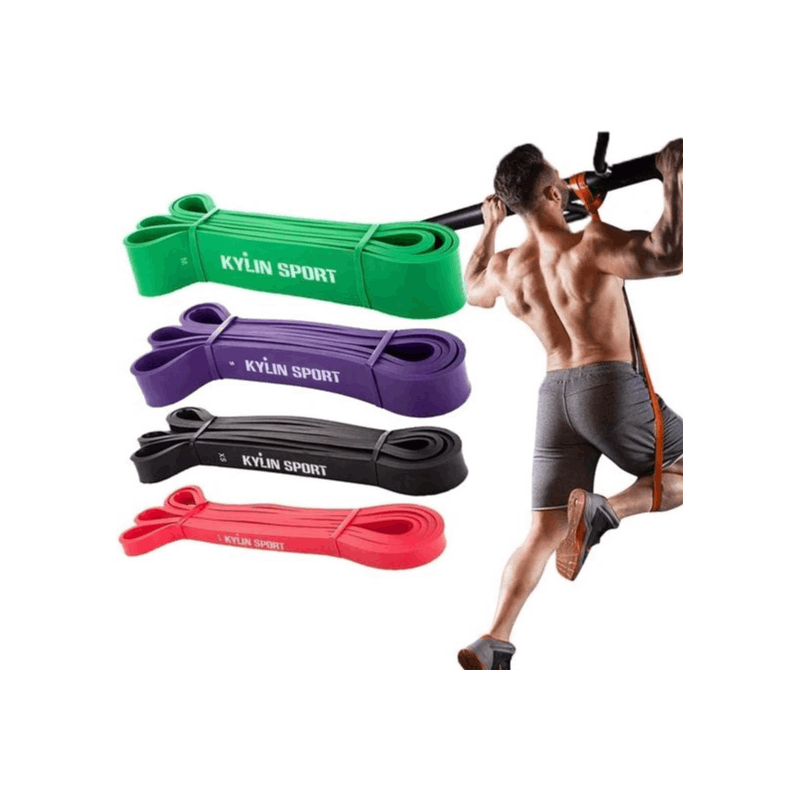 Resistance Band Set With 4 Resistance Levels, Pull-up Band For Strength Training & Home Workout, Band Set For Full-