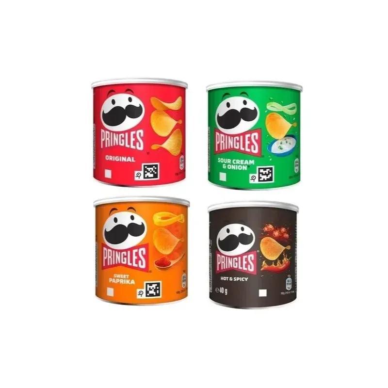 Image of Chips Mix Pack (48 X 40 Grams) 4 Different Pringles Varieties Original 1920g Original / Sour Cream / Sweet Paprika / Hot & Spicy