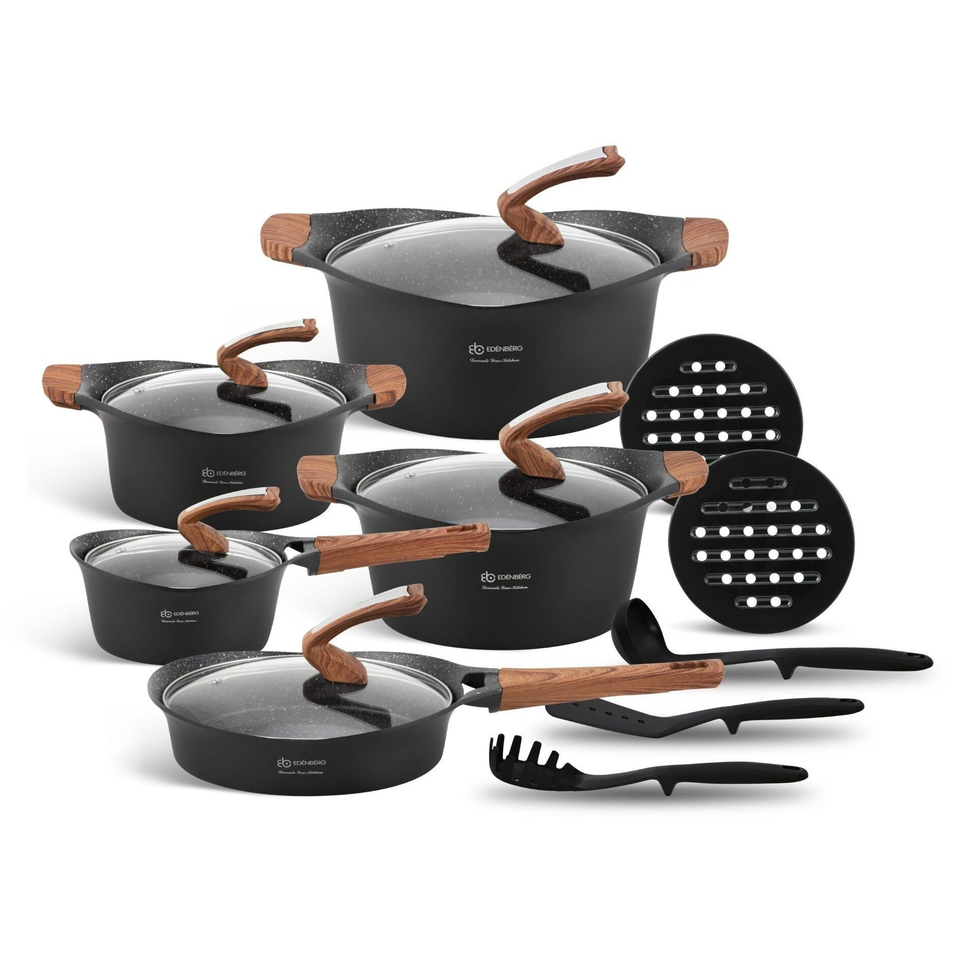 Image of Cookware Set - Pots, Pans, Utensils, And Casserole Dish