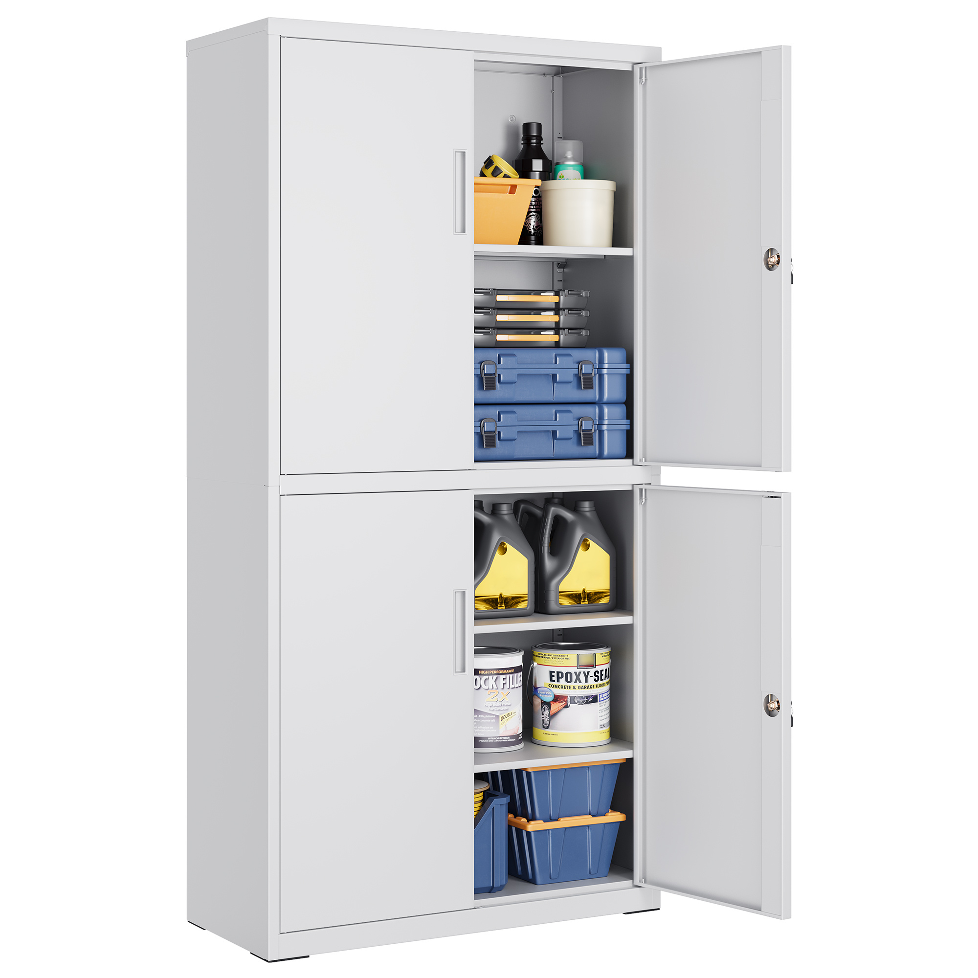 TEMU Meuble de Rangement, Caisson de Bureau, 40 x 80 x 180 cm, 5 Niveaux