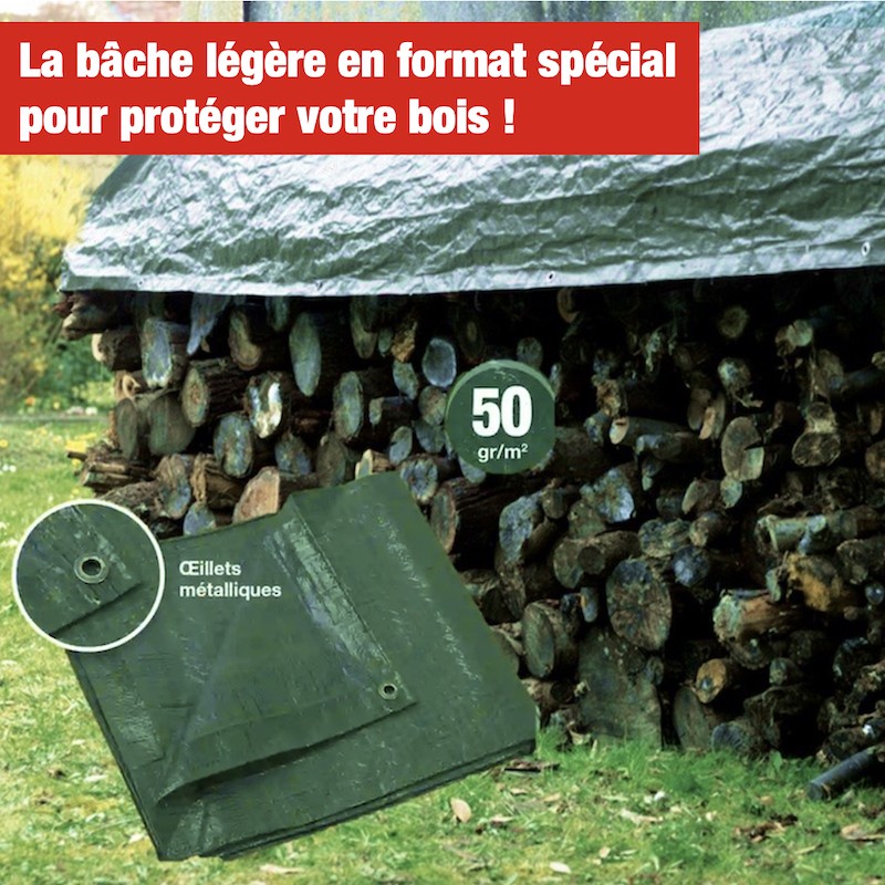TEMU bâche spéciale bois 1, 6 mètres par 6 mètres