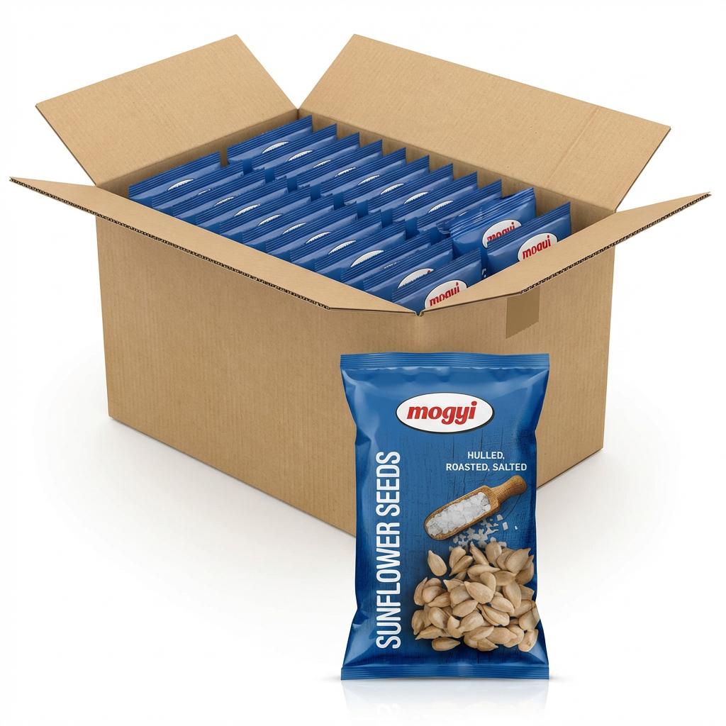 Image of Mogyi Salted Sunflower Seeds – 40x 50g = 2kg – Roasted Sunflower Seeds Bulk Pack