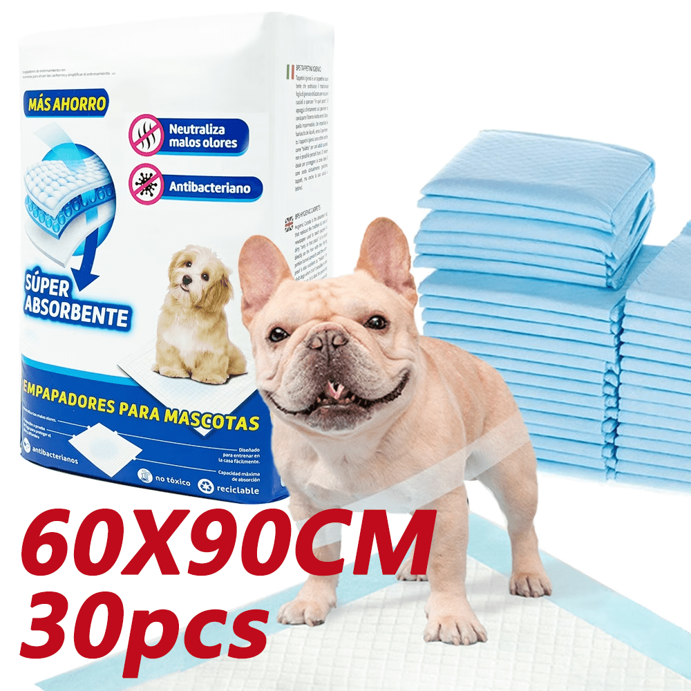 TEMU 30 Pcs Empapadores Perro de Entrenamiento 60*90 cm para Perros Gatos Alfombrilla Toallita Higiénica