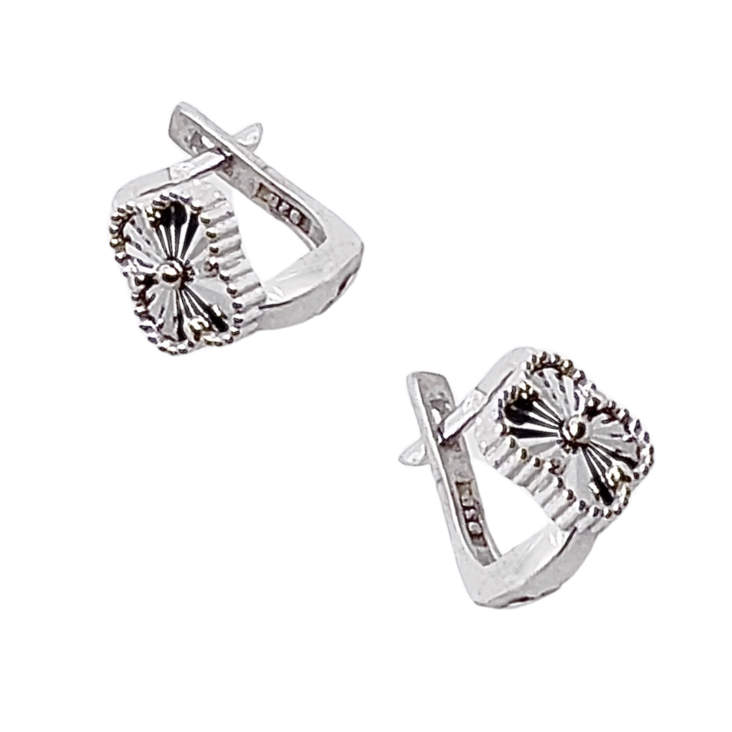 Image of Earrings Featuring Popular Charm Motif - 925 Silver, Delicate, English Clasp, Packaged As A Gift Elegant Box With Logo, From A Seller, Check Out Our Reviews