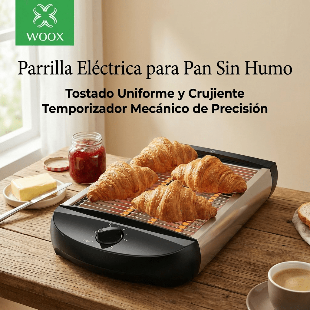 TEMU de 900W con 5 Niveles de , Tostador Horizontal de Acero Inoxidable con Temporizador y Bandeja para , Ideal para Todo Tipo de Pan