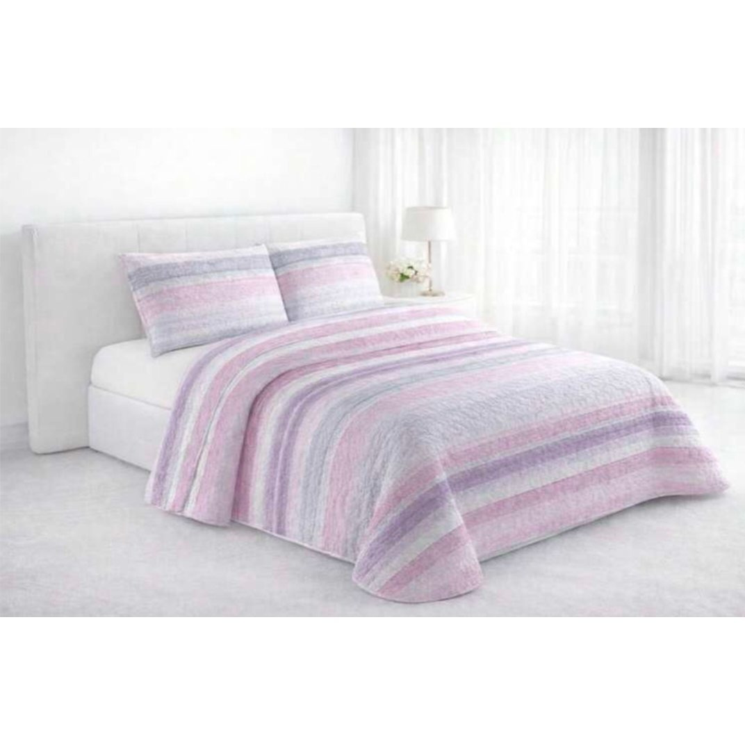 TEMU Colcha Estampada Cama 90/ 105cm, Cubre Cama Reversible con 1 Fundas de Cojín, y Verano